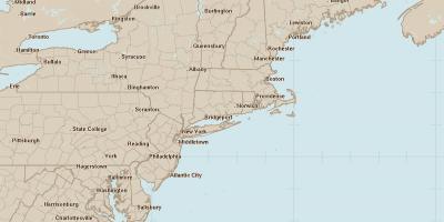 Radiolokacinis žemėlapis Filadelfija
