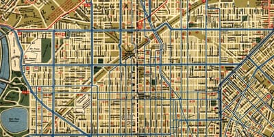 Žemėlapis iš Philadelphia