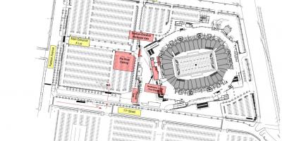Lincoln finansų srityje, automobilių stovėjimo aikštelė žemėlapis