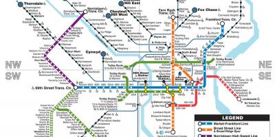 Žemėlapis Phila metro